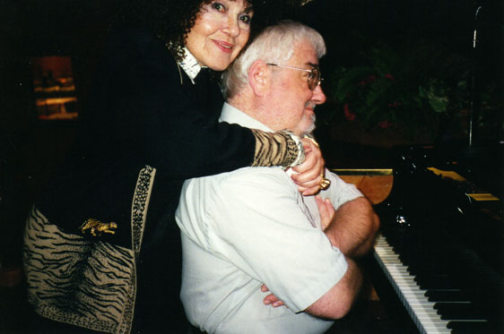 John Horler with Cleo Laine