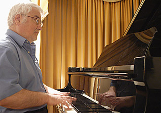 John Horler at piano