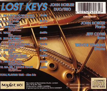 Lost Keys cd back