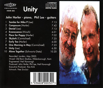 Unity cd back